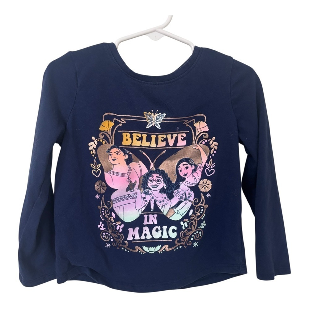 3/$15 Disney encanto kids blue long sleeve shirt size 4T